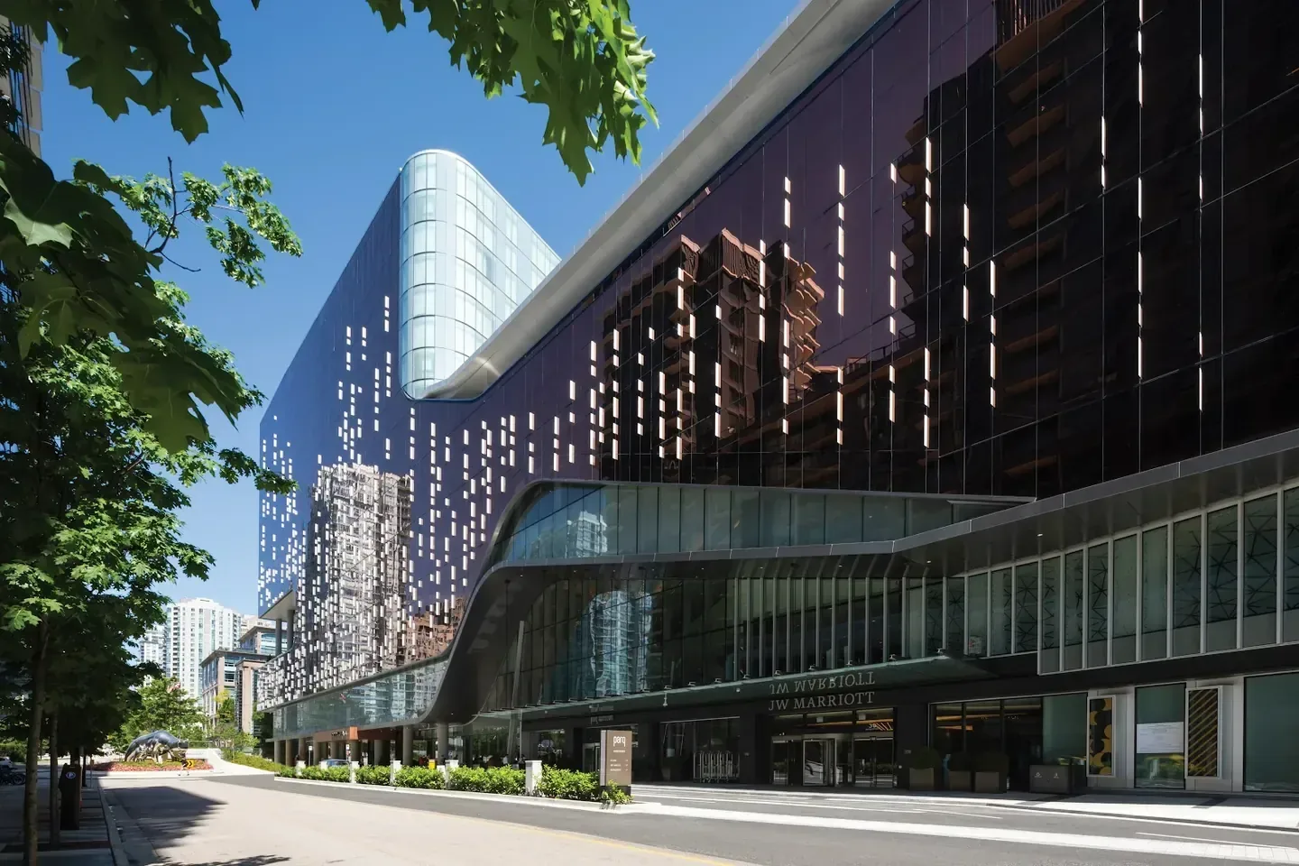 Lobby and atrium detail at JW Marriott Parq Vancouver